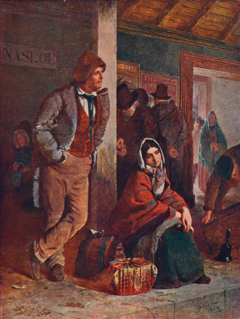 Die Auswanderer, 1864 von Unbekannt