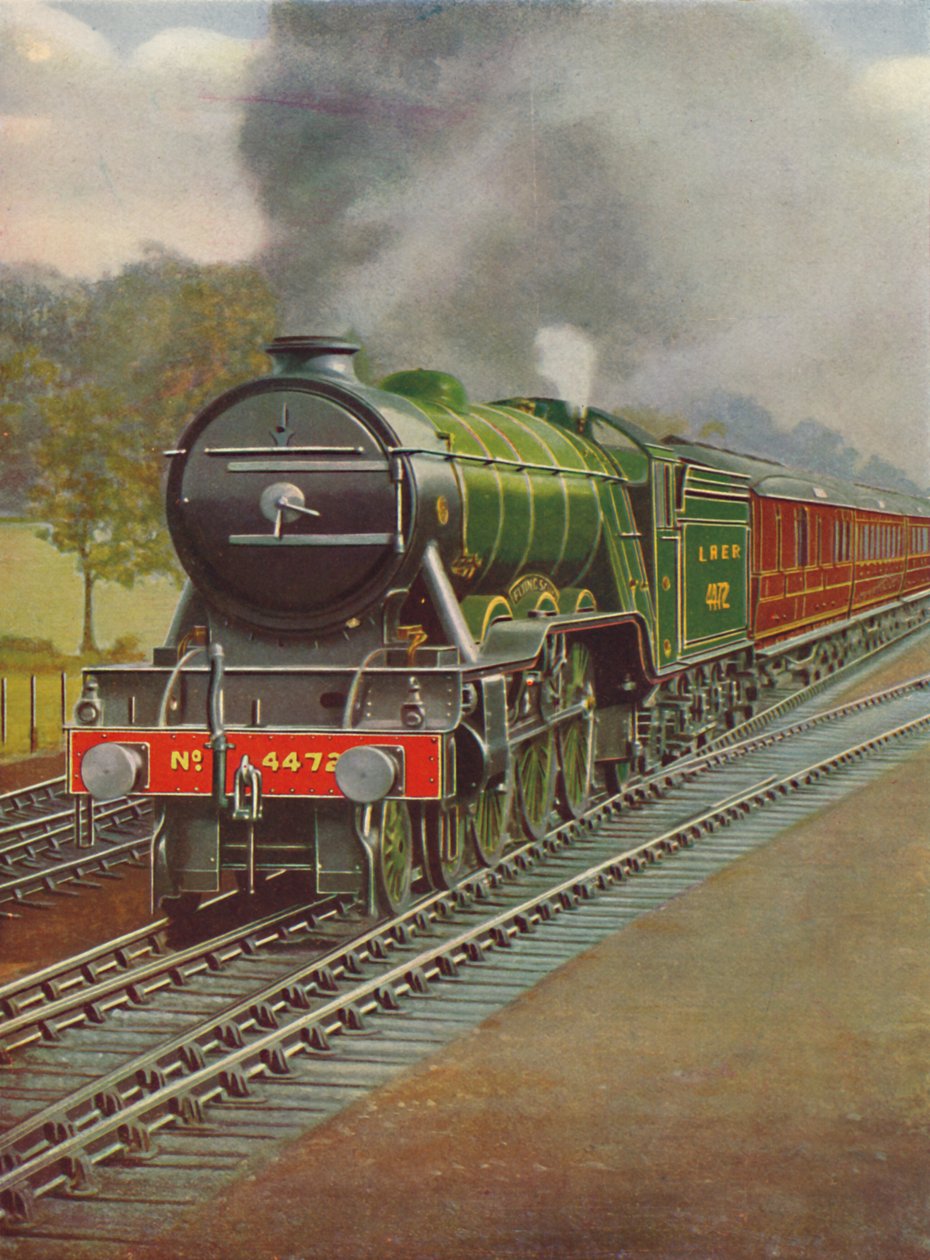 Der Flying Scotsman passiert Hadley Wood, L.N.E.R., 1926 von Unbekannt