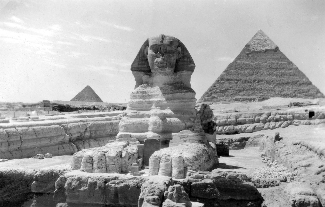 Die Große Sphinx von Gizeh, Ägypten, Mai 1949 von Unbekannt