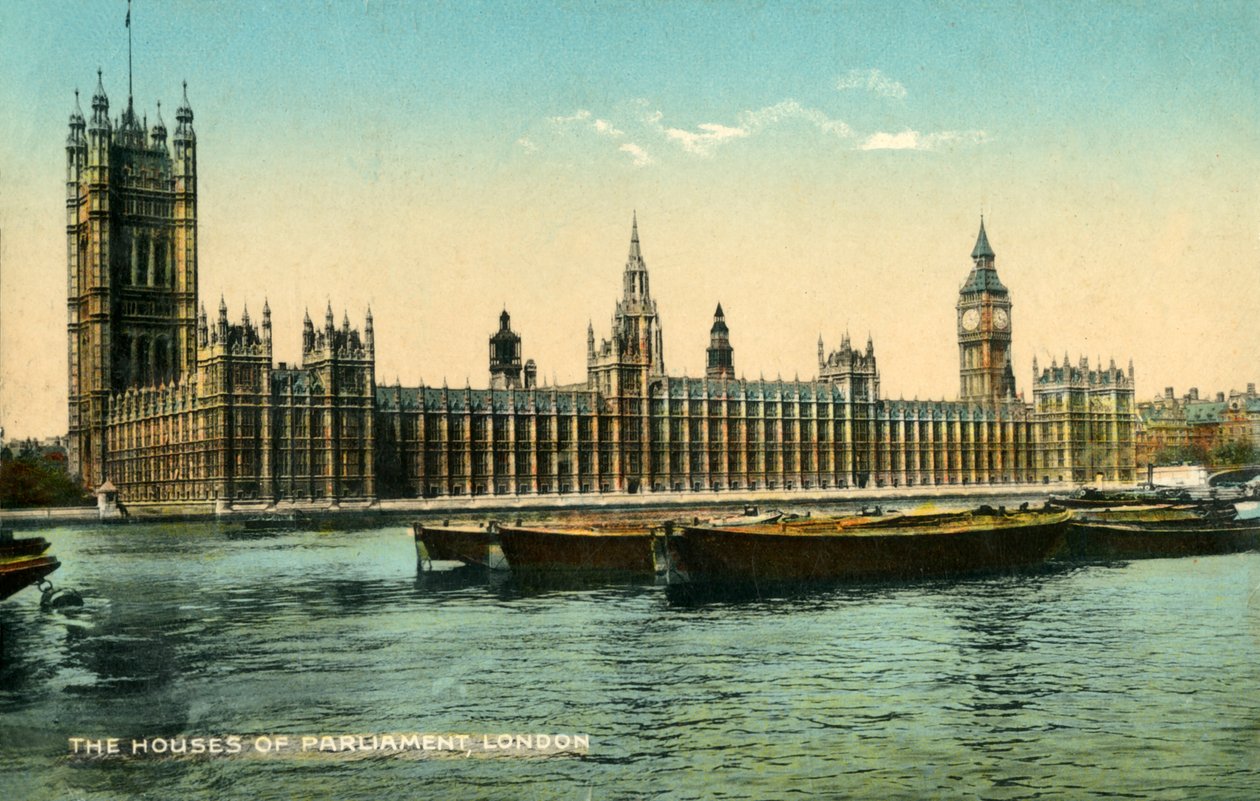 Die Häuser des Parlaments, London, 1925 von Unbekannt