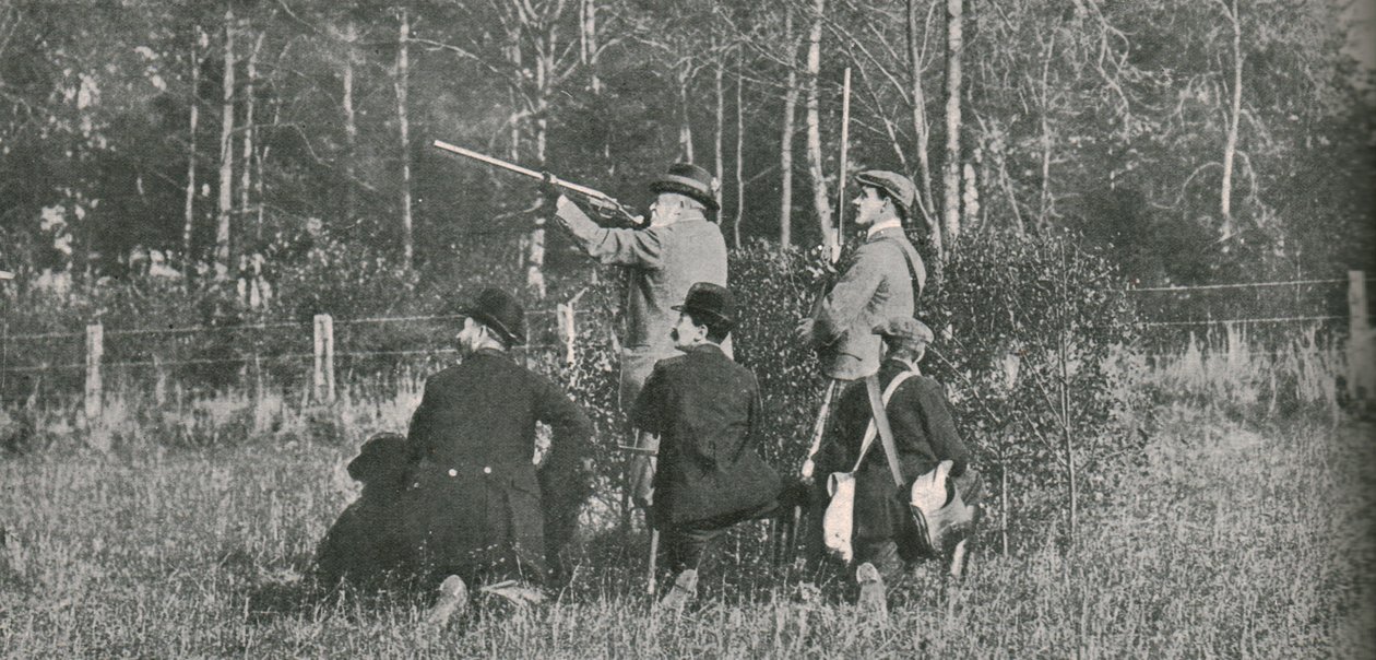 Der König schießt über die Sandringham-Reservate, 1900er Jahre, 1910 von Unbekannt