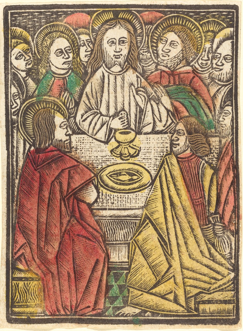 Das letzte Abendmahl, ca. 1480 von Unbekannt