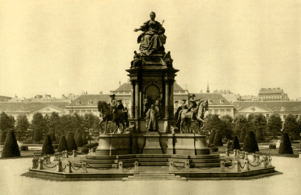 Das Maria-Theresia-Denkmal, Wien, Österreich, um 1935 von Unbekannt