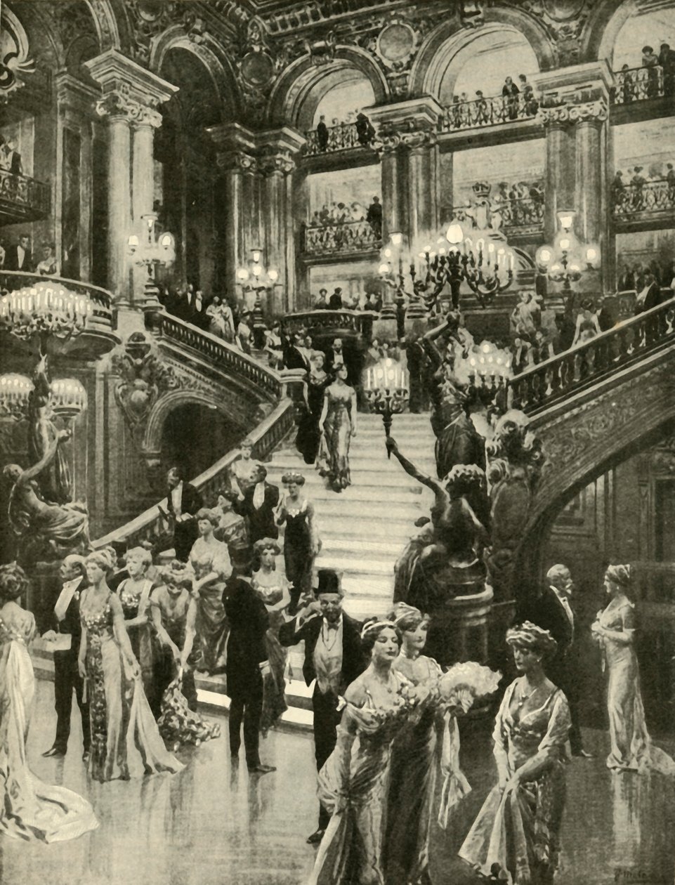 Die Oper in Paris, 1910 von Unbekannt