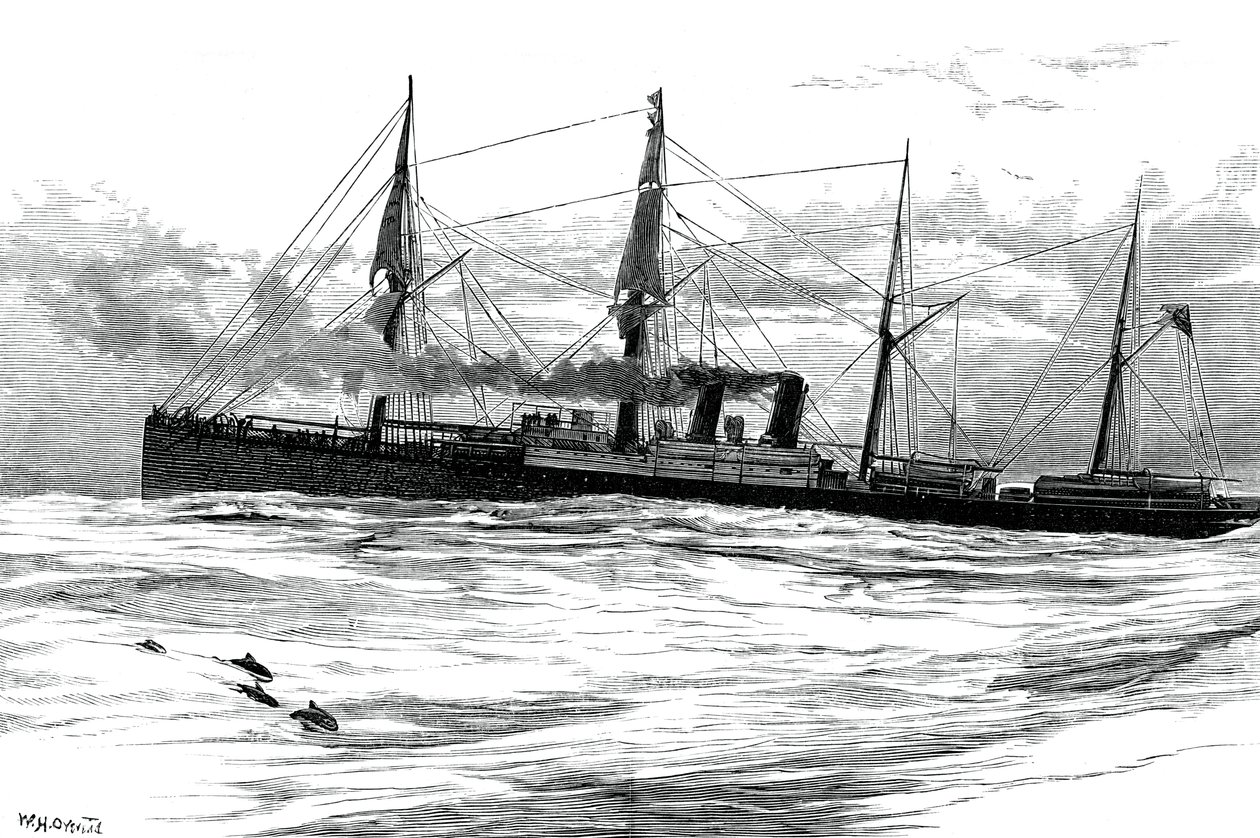 Das Dampfschiff Orient der Orient Steam Navigation Company, ca. 1880 von Unbekannt