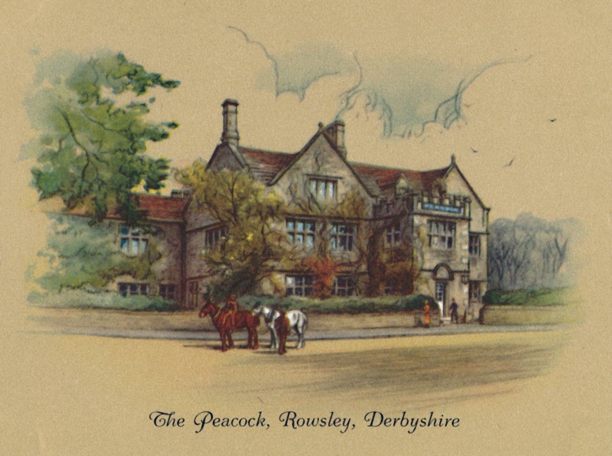 Der Pfau, Rowsley, Derbyshire, 1939 von Unbekannt