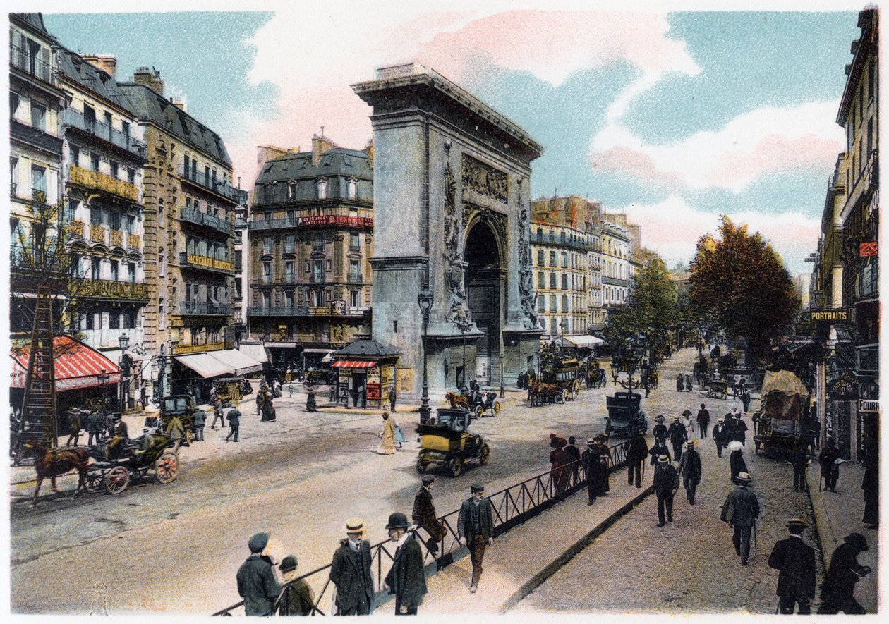 Das Porte Saint Denis, Paris, um 1900 von Unbekannt