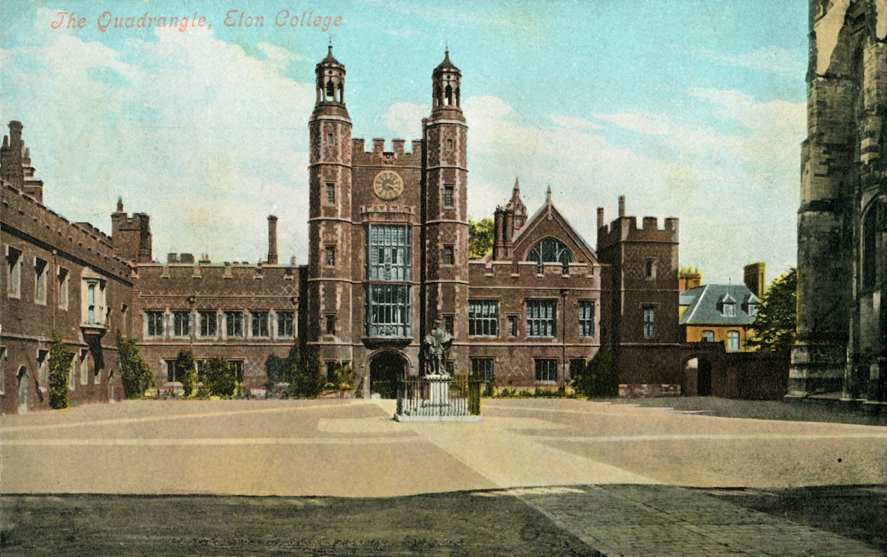 Der Innenhof, Eton College, 1905 von Unbekannt
