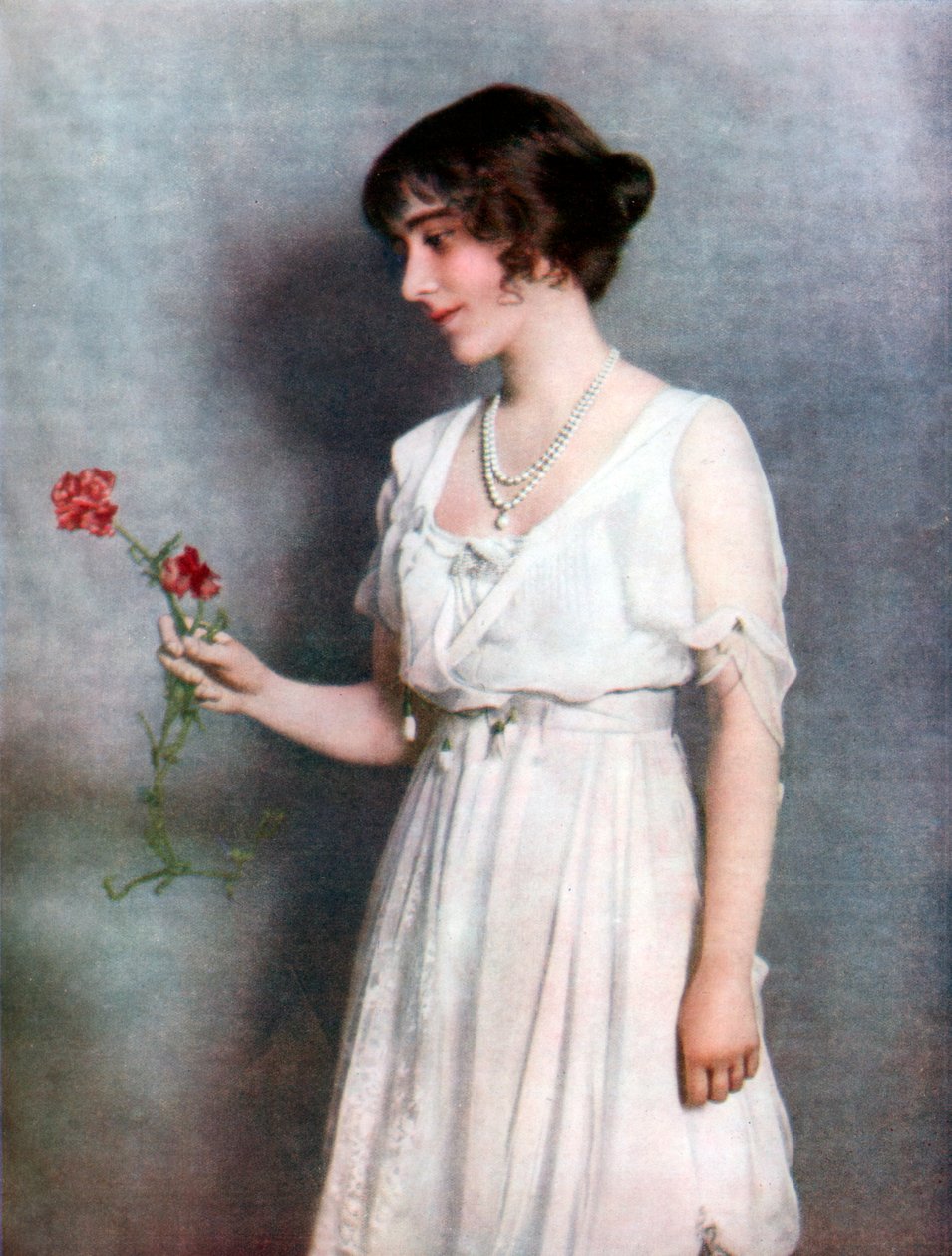 Die rote Nelke, Lady Elizabeth Bowes-Lyon, 1923 von Unbekannt