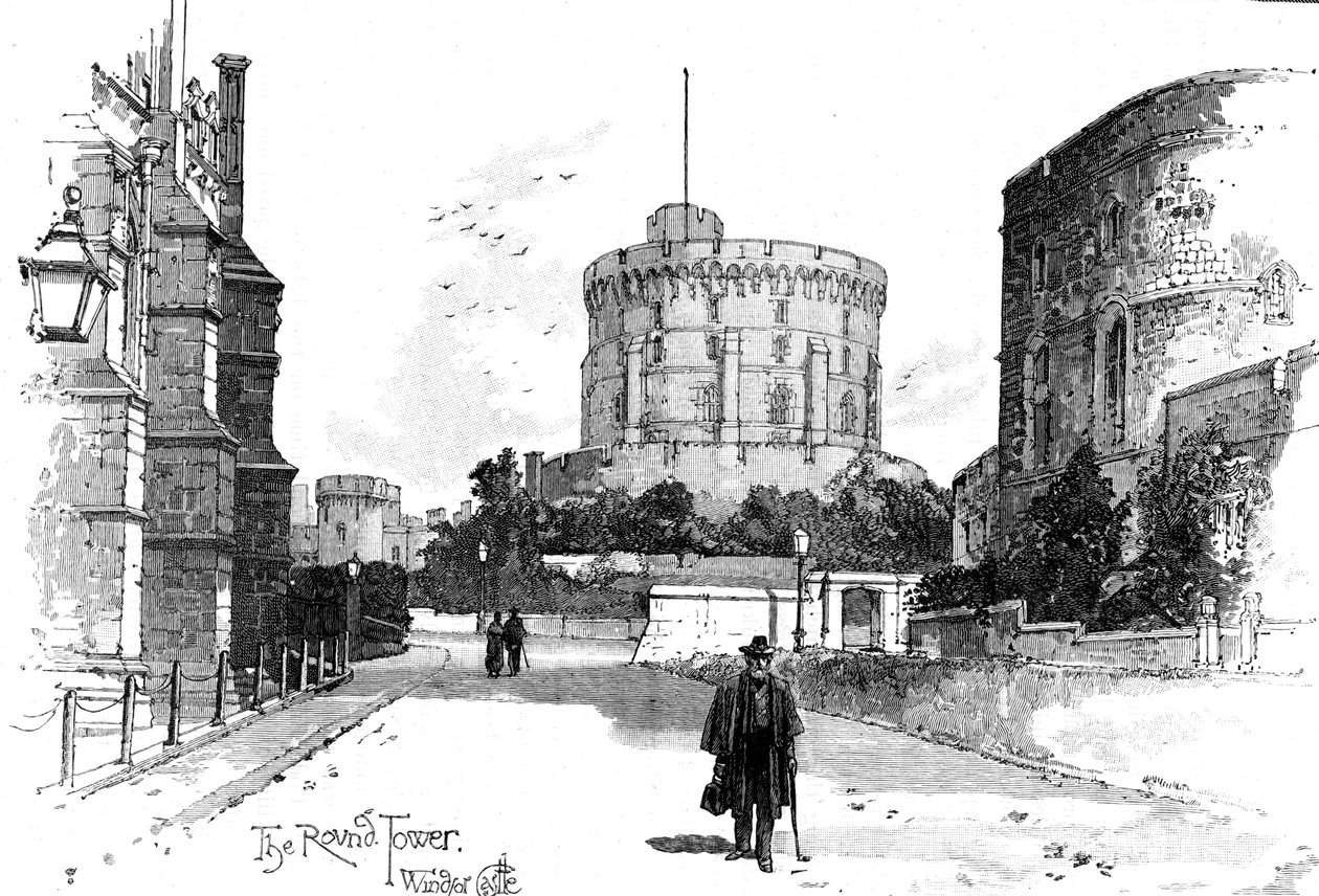 Der Runde Turm, Windsor Castle, Berkshire, 1900 von Unbekannt