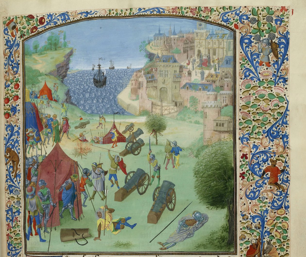 Die Belagerung von Lissabon, 1384 von Unbekannt
