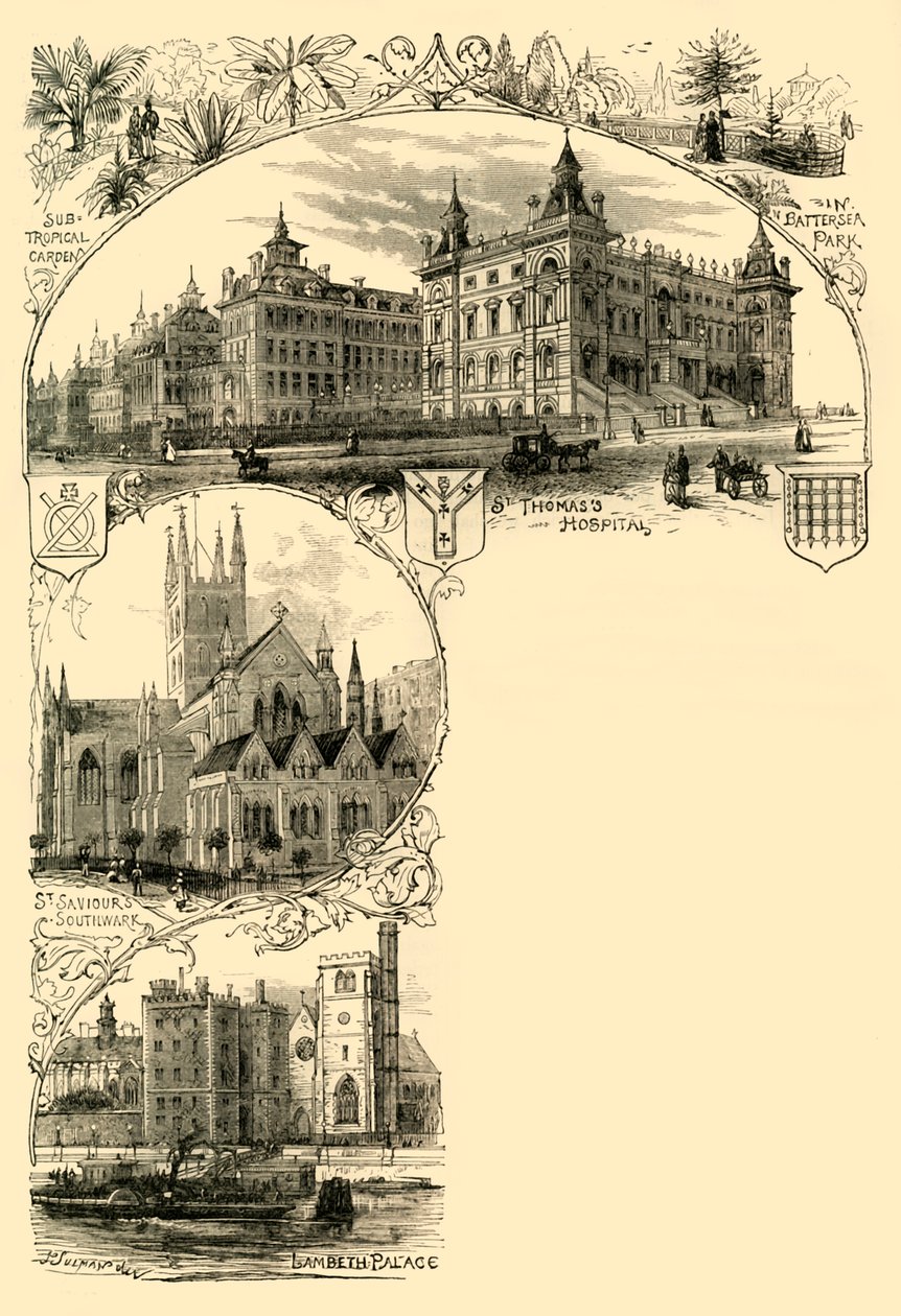 Die südlichen Vororte, ca. 1878 von Unbekannt
