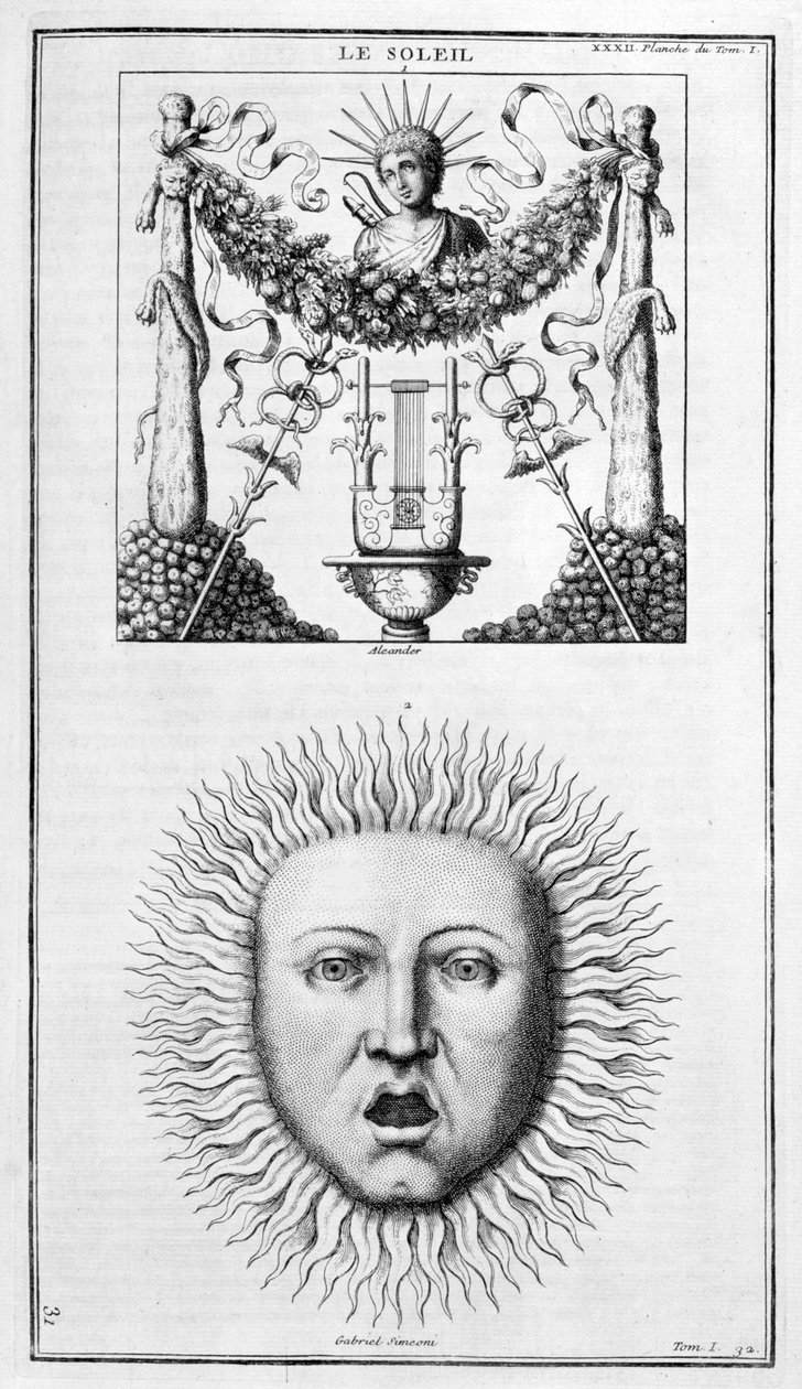 Die Sonne, 1757 von Unbekannt