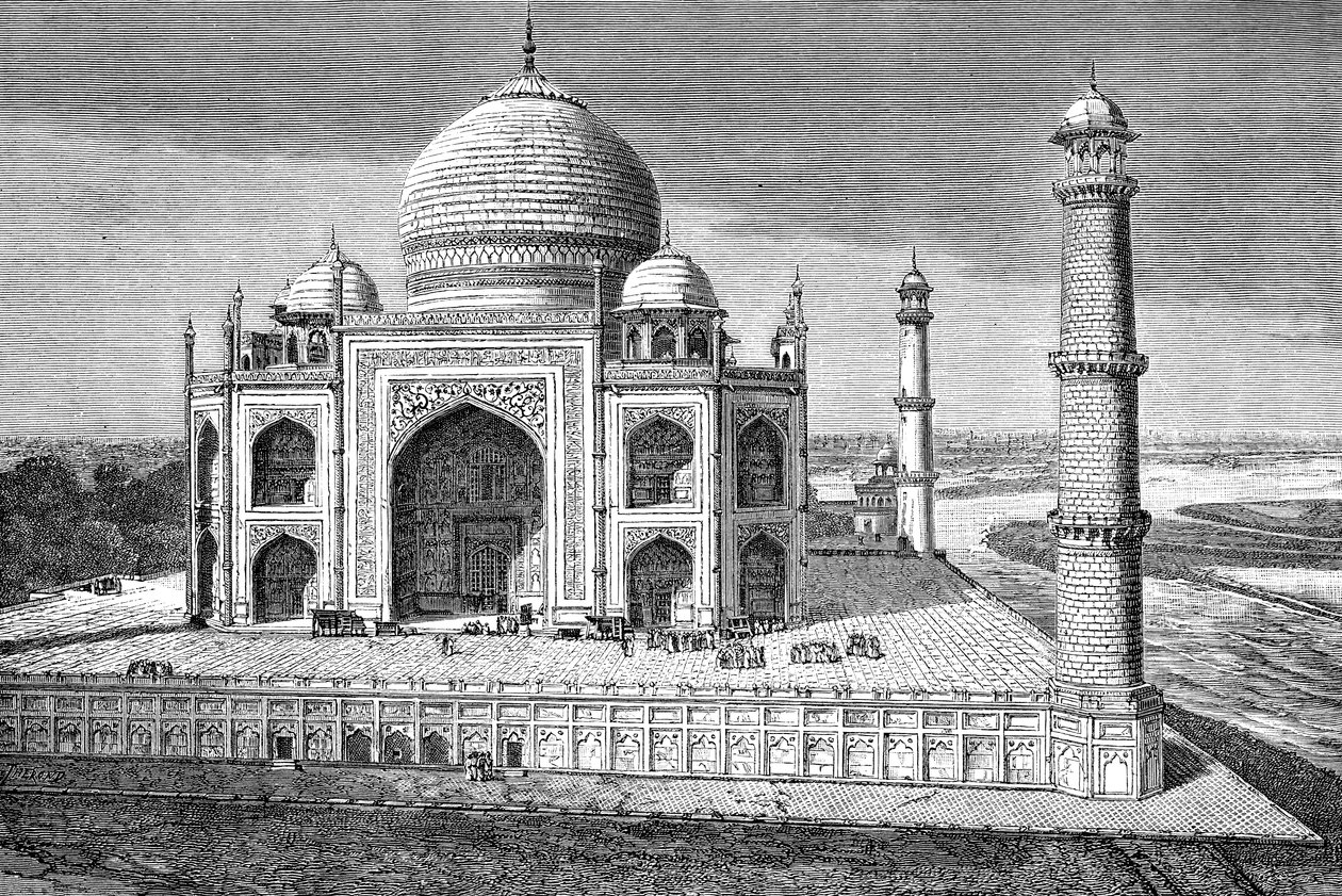 Das Taj Mahal, Agra, Indien, 1895 von Unbekannt
