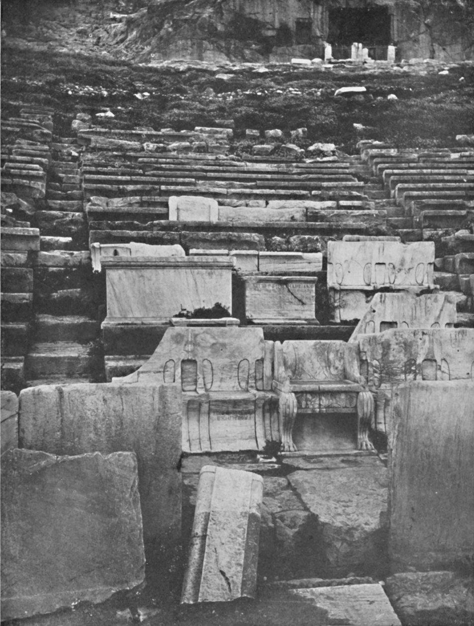Das Theater des Dionysos, Athen, 1913 von Unbekannt