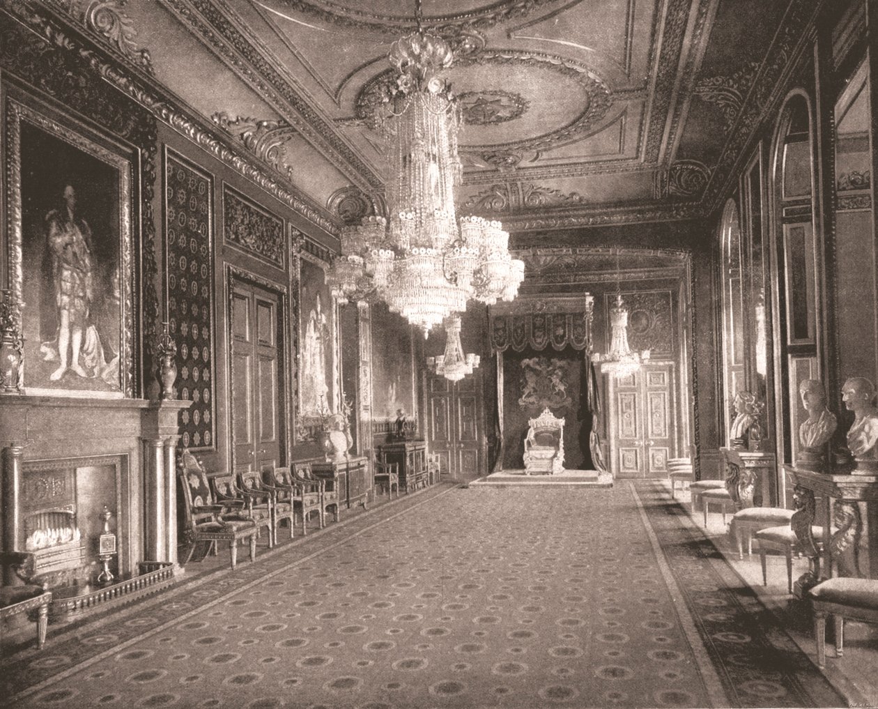 Der Thronsaal, Windsor Castle, Berkshire, 1894 von Unbekannt