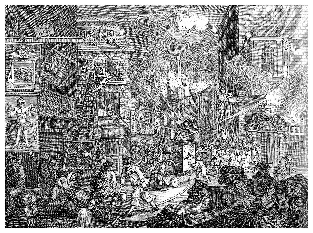 Die Zeiten, Platte I, um 1762, 1895 von Unbekannt