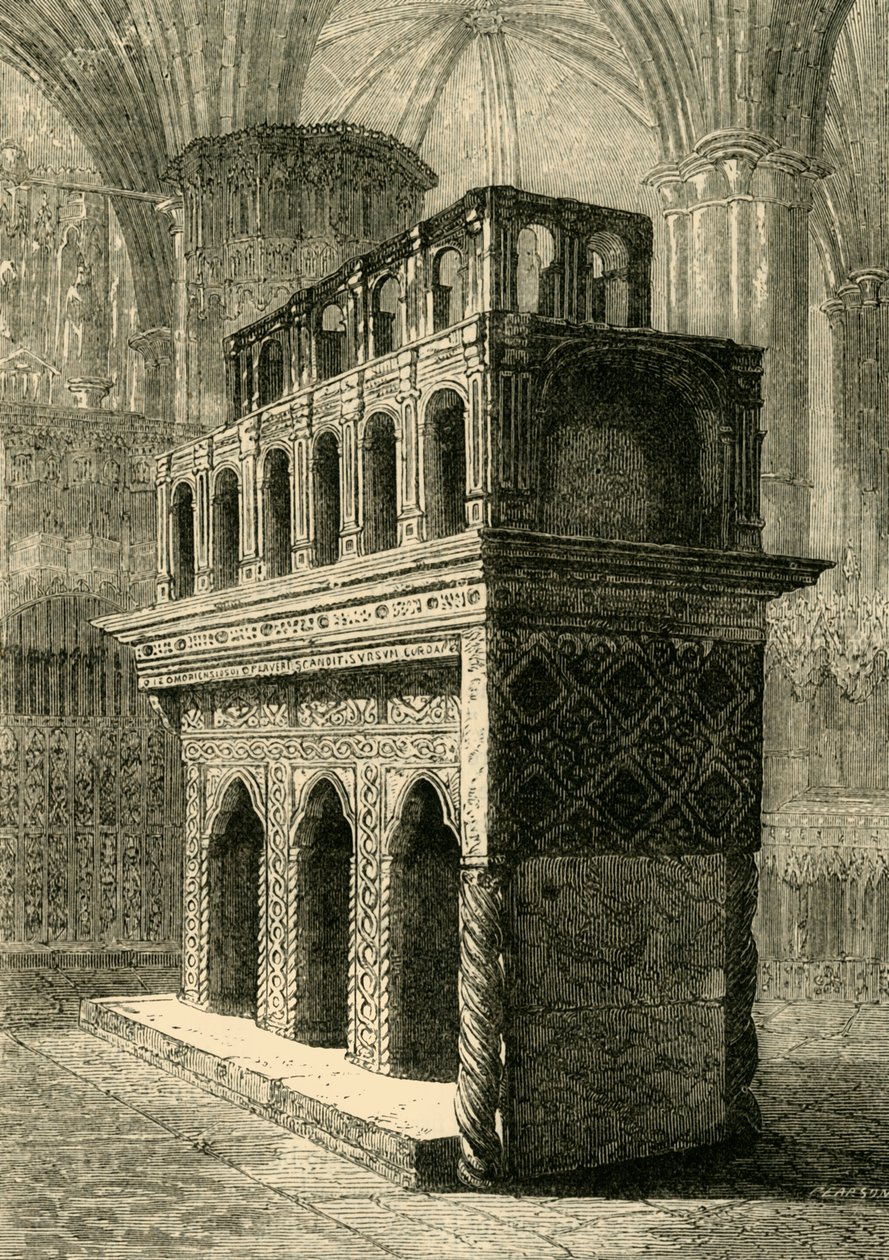 Das Grab von Edward dem Bekenner, 1881 von Unbekannt