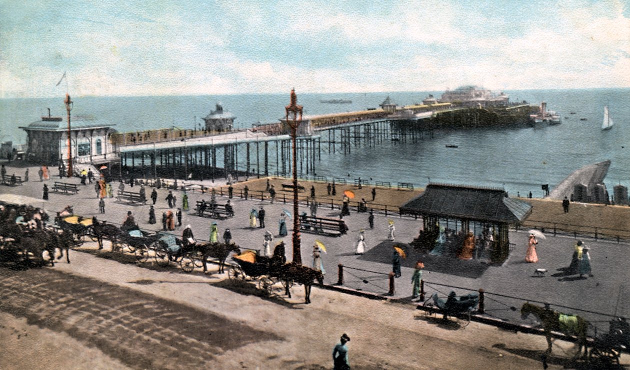 Der West Pier, Brighton, um 1900-1920 von Unbekannt