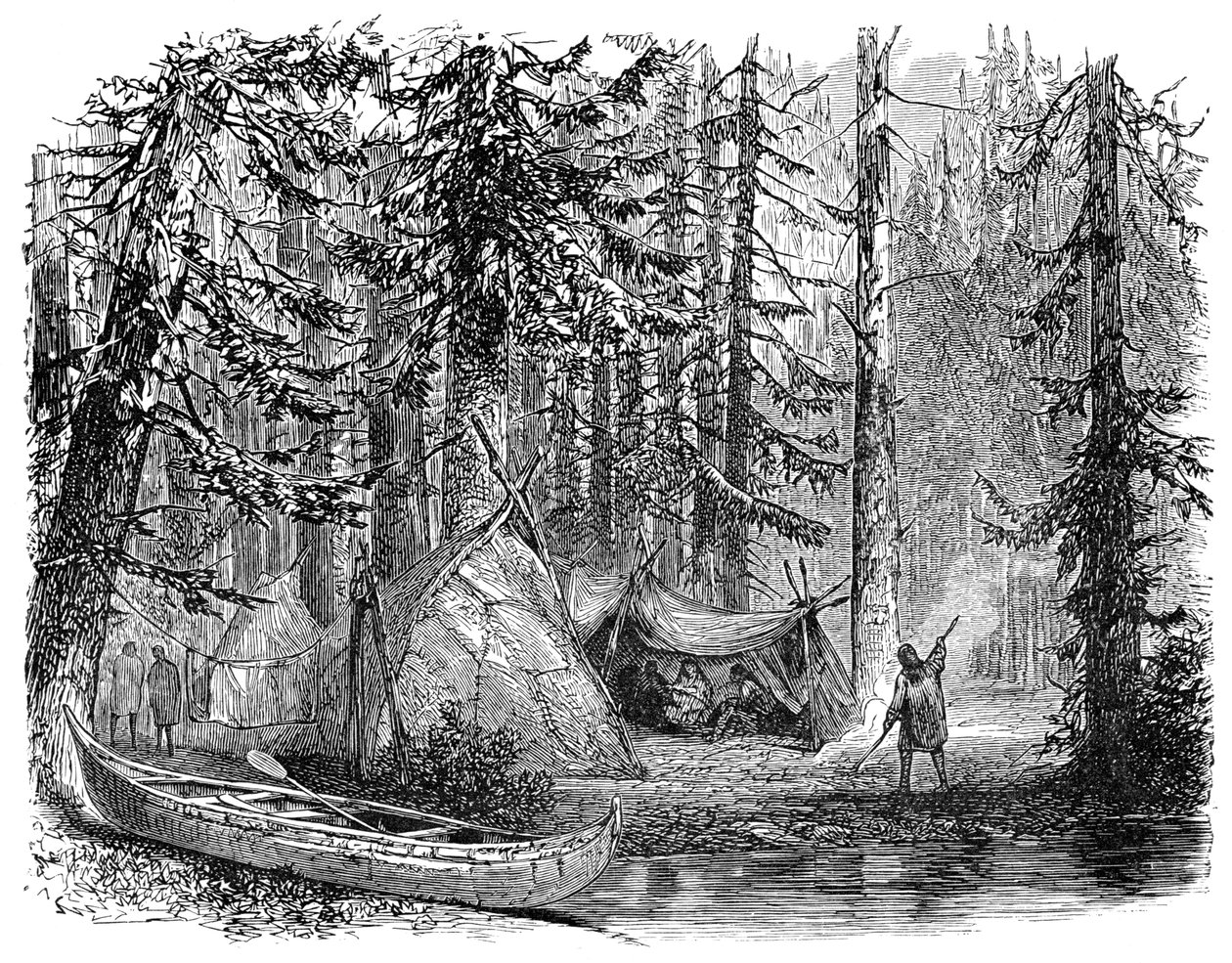 Der Wald vor dem Auswanderer, 1900 von Unbekannt
