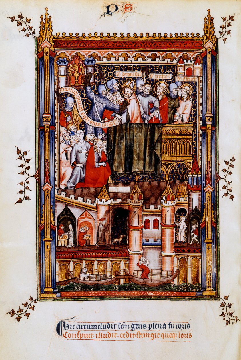 Die Verhaftung von St. Denis, 1317 von Unbekannt