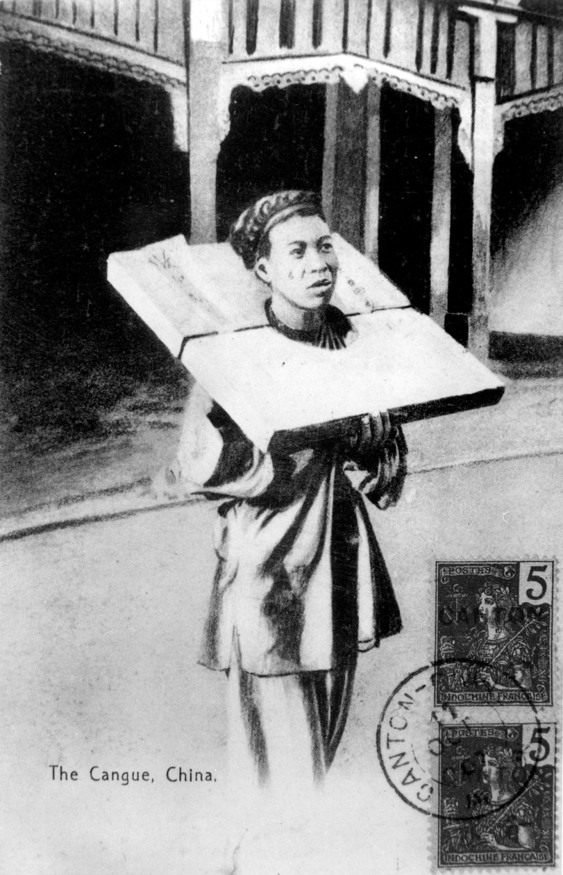 Der Cangue, China, 1907 von Unbekannt