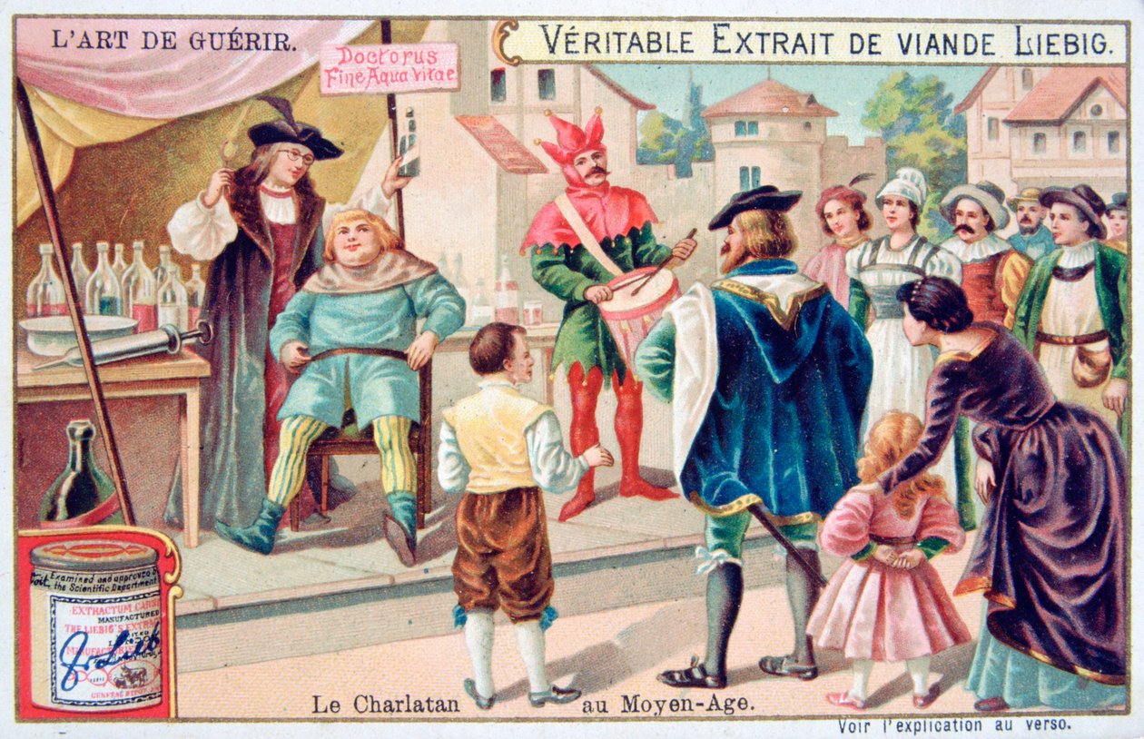 Der Scharlatan des Mittelalters, um 1900 von Unbekannt