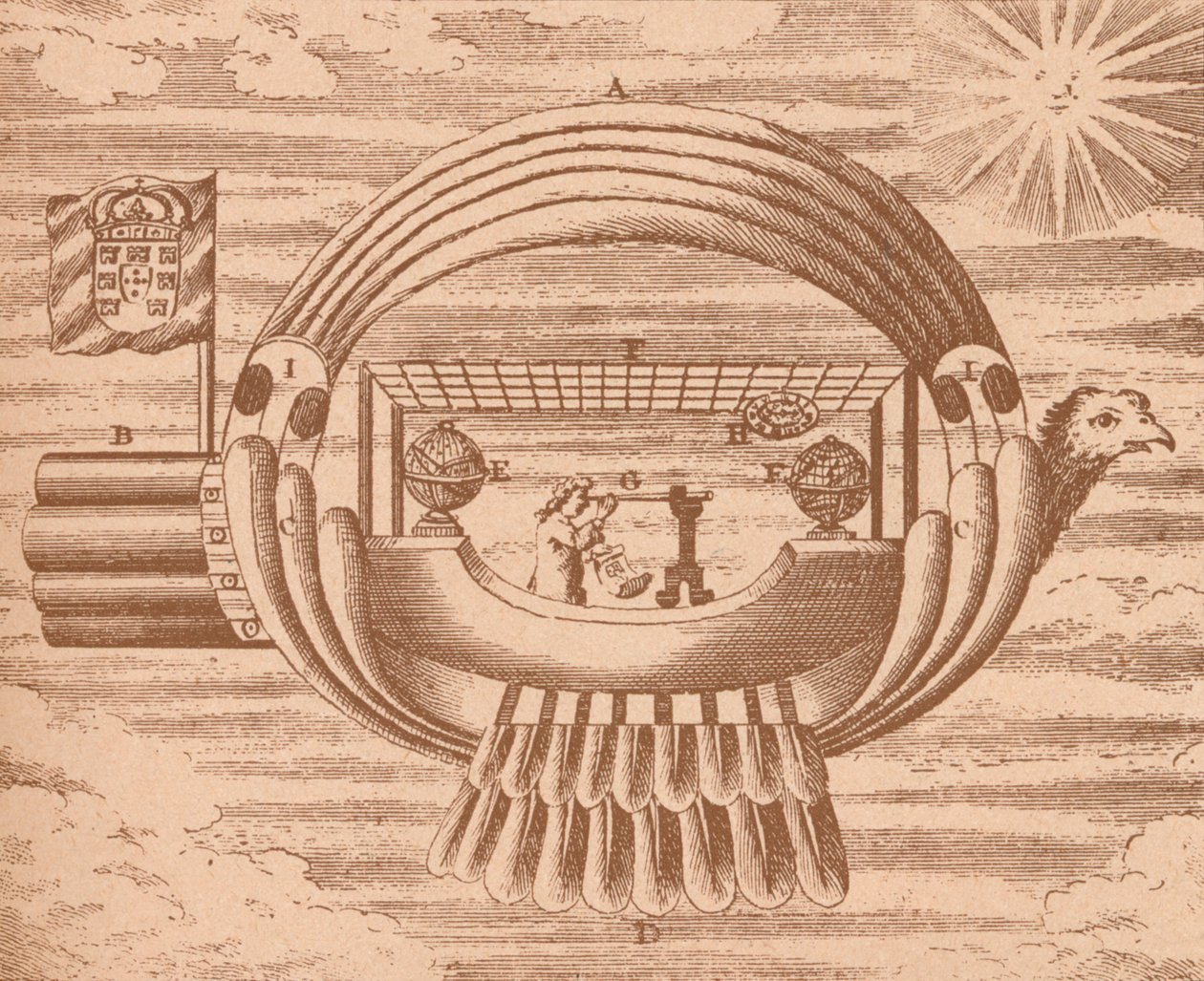 Das fliegende Schiff, um 1709 von Unbekannt