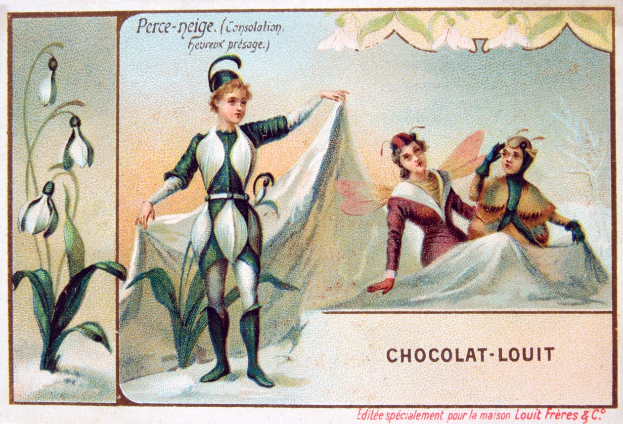 Die Sprache der Blumen, Schneeglöckchen, um 1900 von Unbekannt