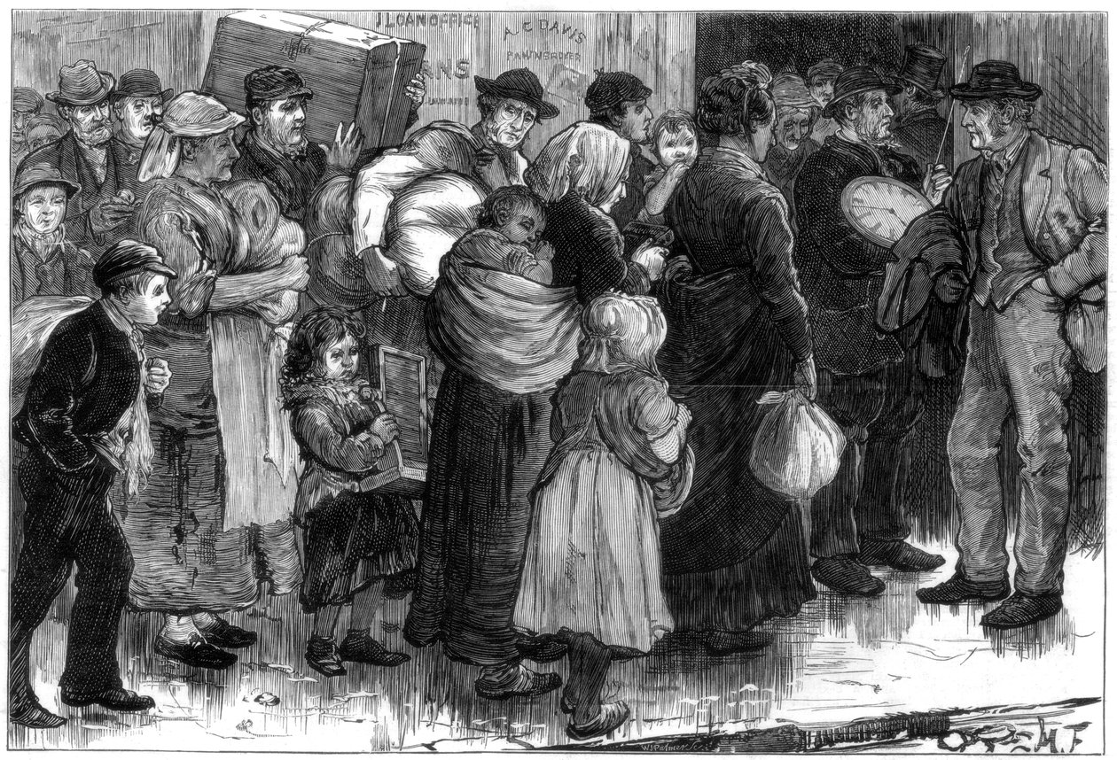 Das Pfandhaus in Merthyr-Tydfil, Wales, 1875 von Unbekannt
