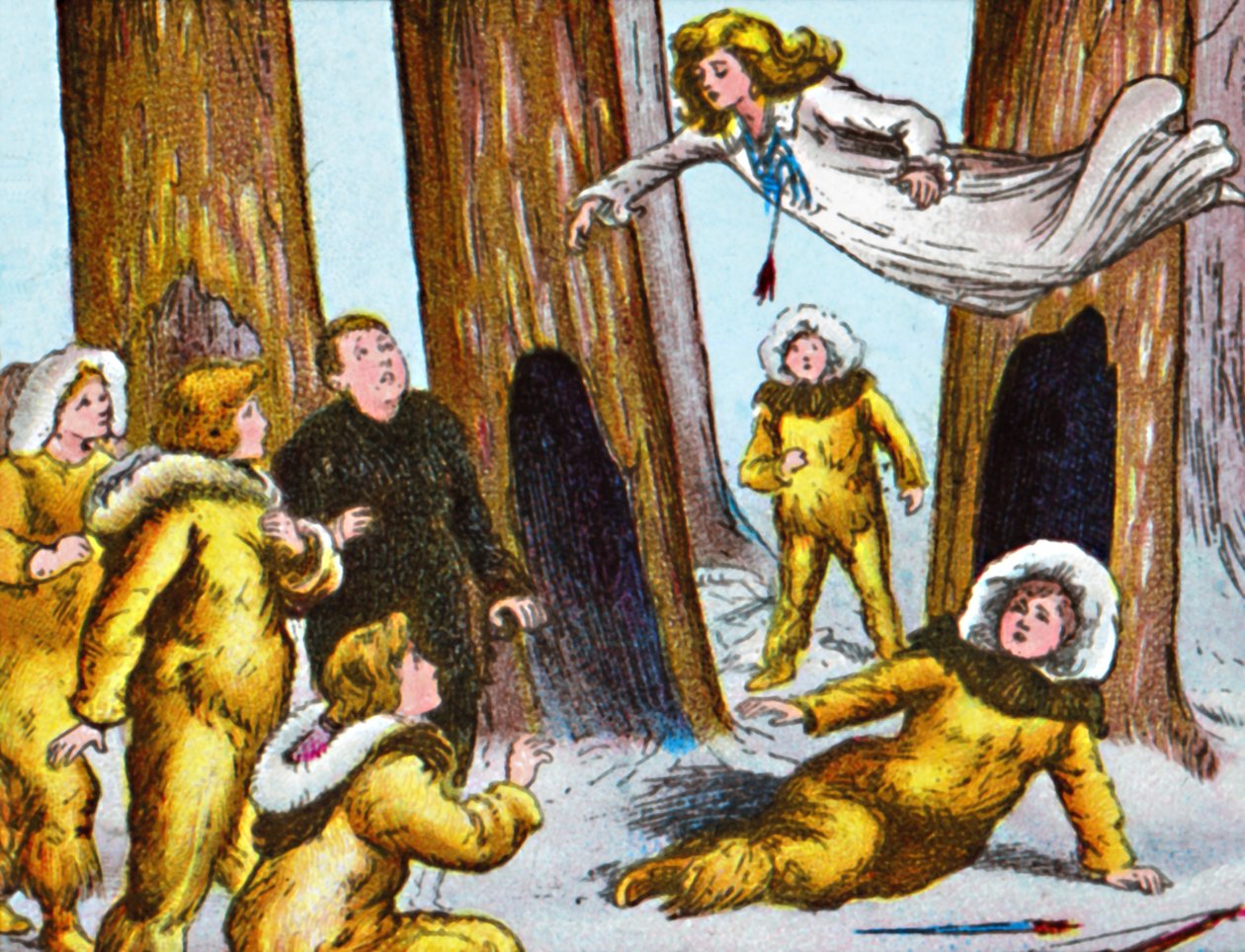 Die Erschießung des weißen Vogels, ca. 1905 von Unbekannt