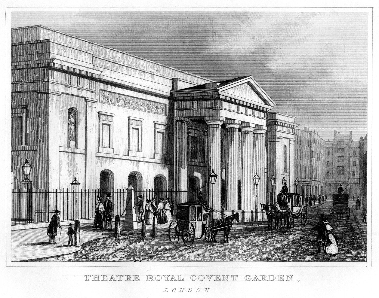 Theatre Royal Covent Garden, Westminster, London, 19. Jahrhundert von Unbekannt