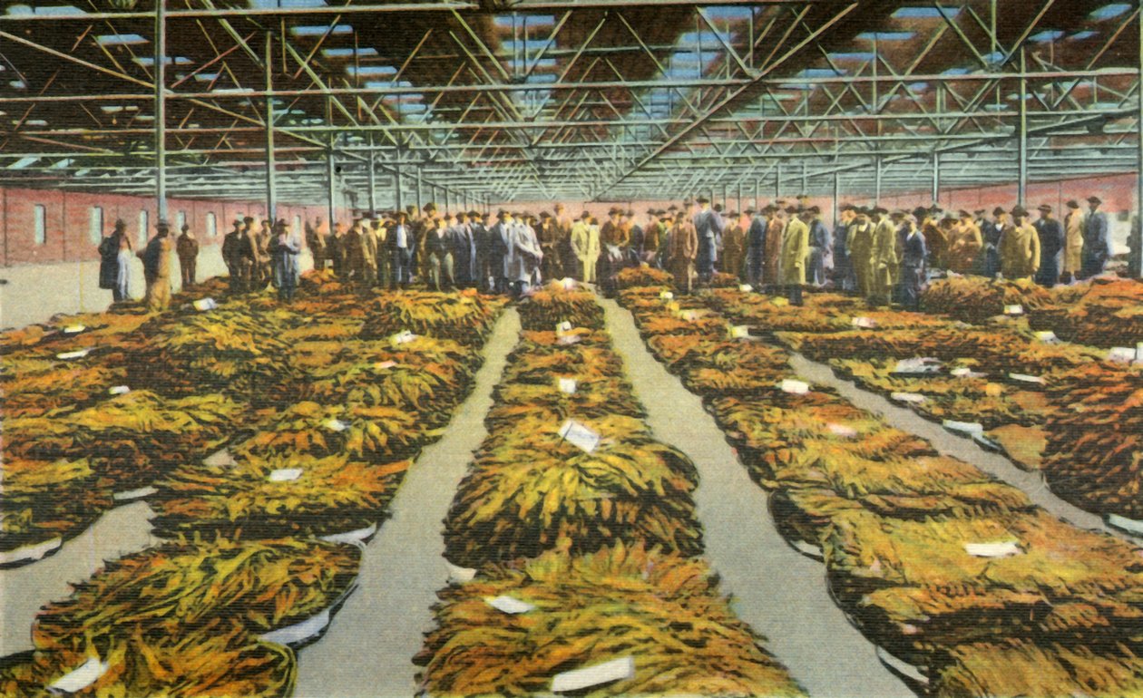 Tabakverkauf, eine immer interessante Szene, 1942 von Unbekannt
