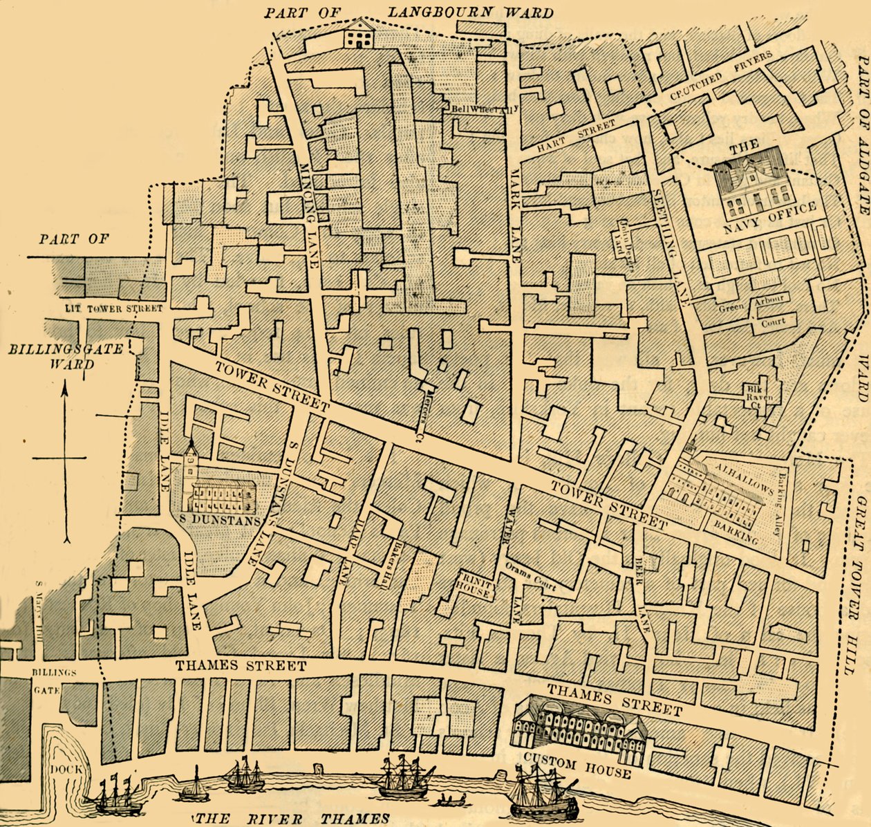 Tower Street Ward, um 1872 von Unbekannt