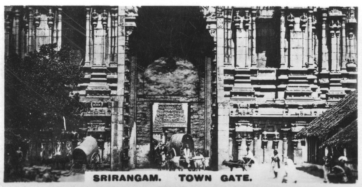 Stadttor, Srirangam, Indien, ca. 1925 von Unbekannt