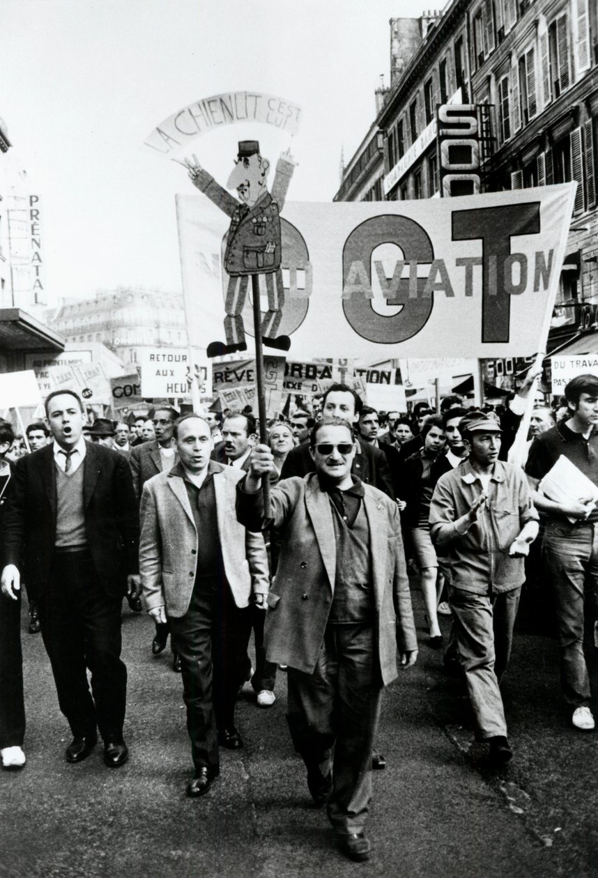 Gewerkschaftsmarsch, Paris, 1968 von Unbekannt