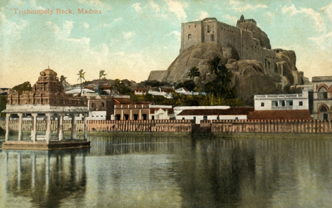Trichinopoly-Felsen, Madras, 1917 von Unbekannt