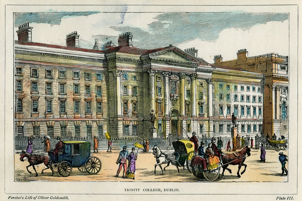 Trinity College, Dublin, Irland, um 1880 von Unbekannt