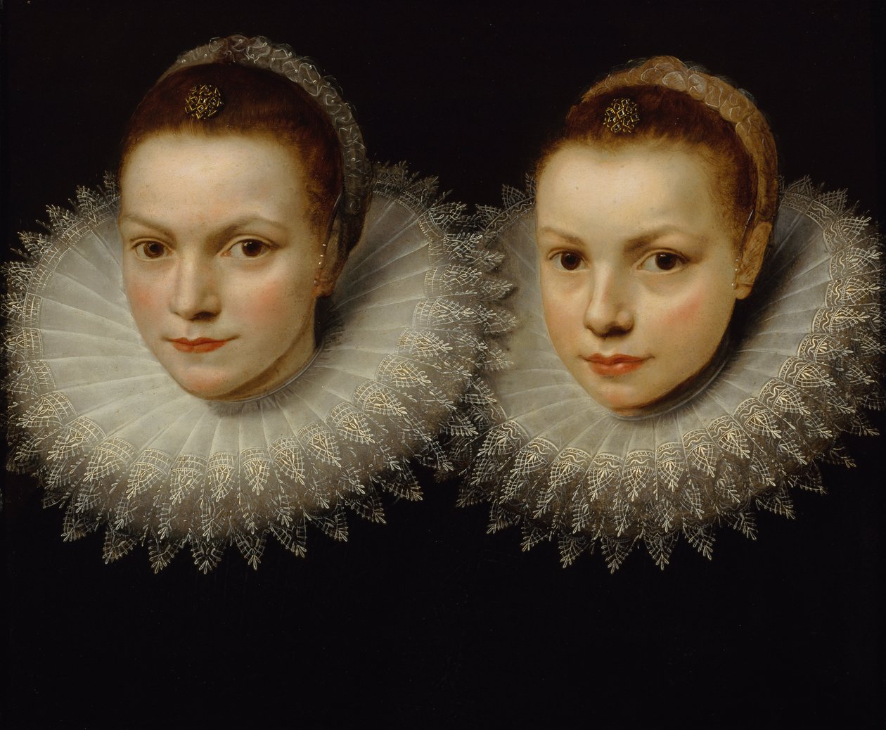 Zwei Schwestern, 1610-1615 von Unbekannt