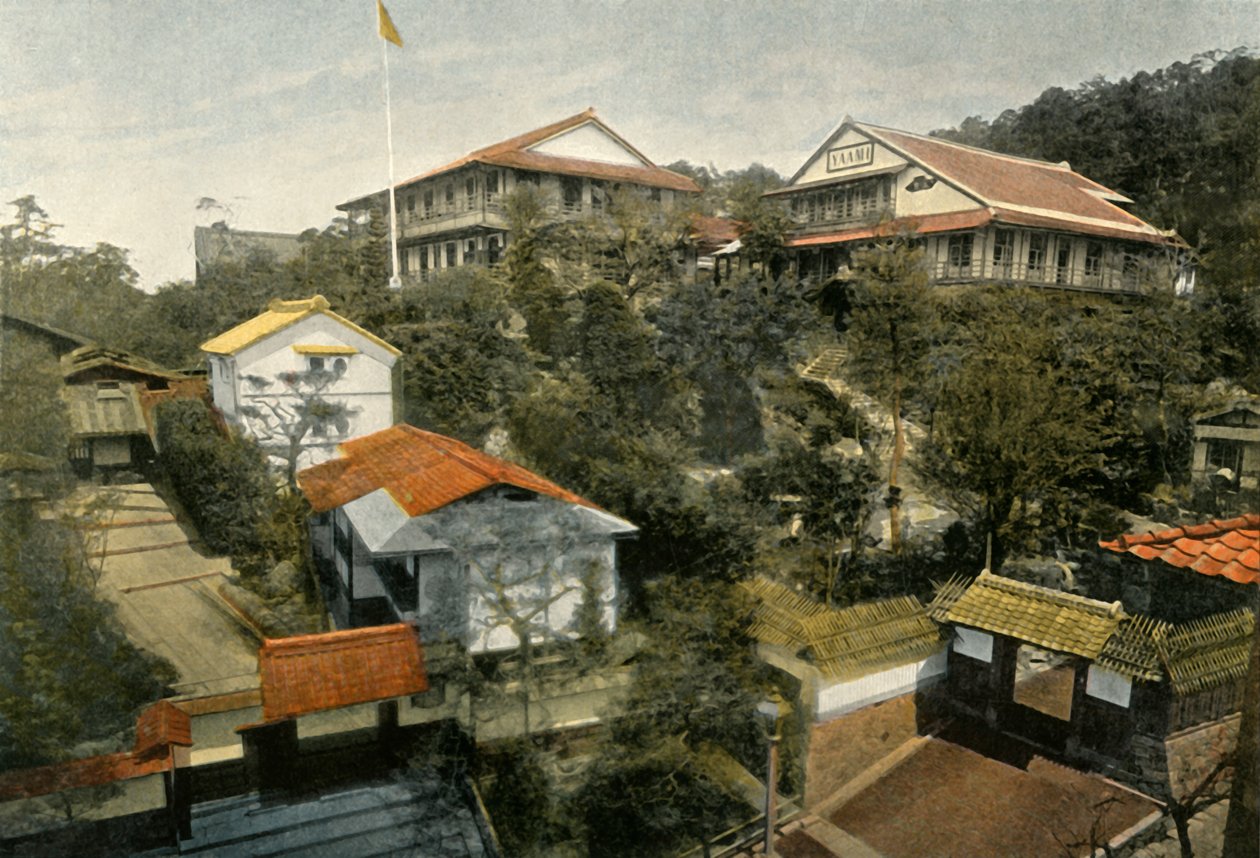 Ein Hotel in Kyoto, 1900 von Unbekannt