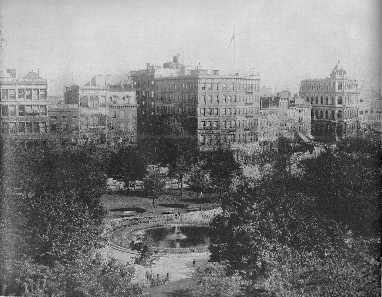 Union Square, New York, um 1897 von Unbekannt
