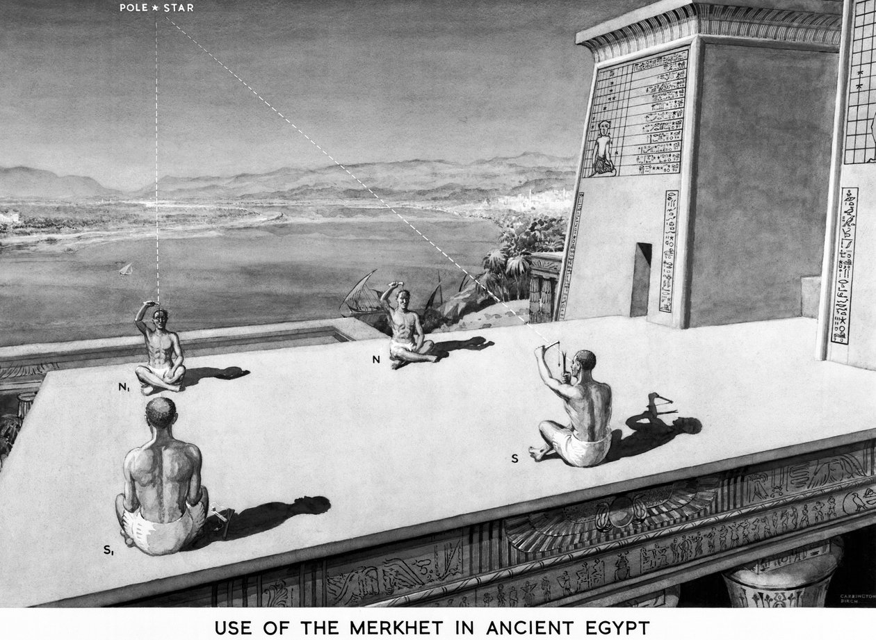 Verwendung des Merkhet im alten Ägypten von Unbekannt