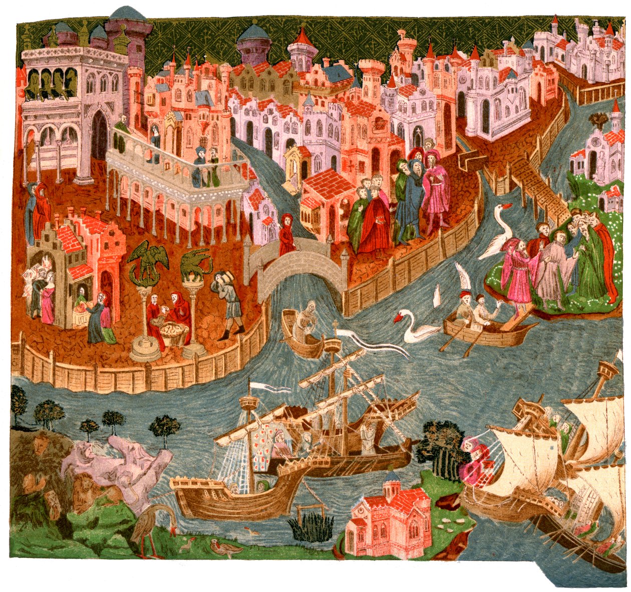 Venedig im Jahr 1338, 1892 von Unbekannt