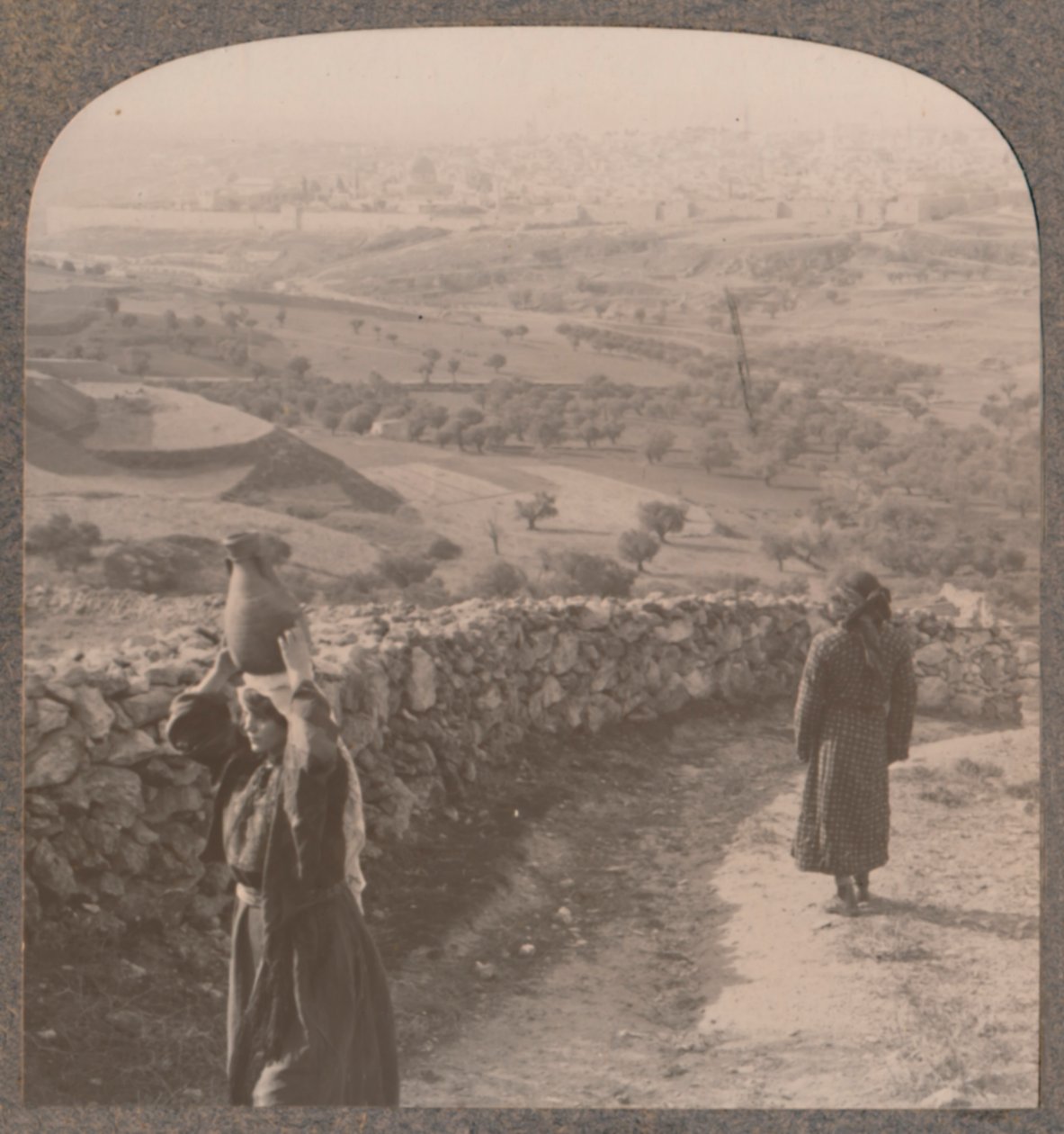 Blick auf Jerusalem vom Haus Peters, um 1900 von Unbekannt