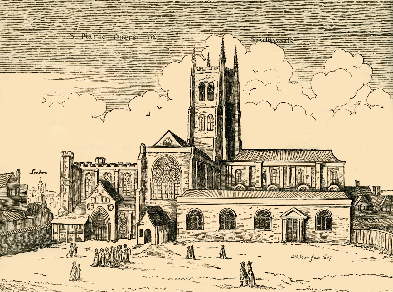 Ansicht von St. Mary Overy, um 1878 von Unbekannt