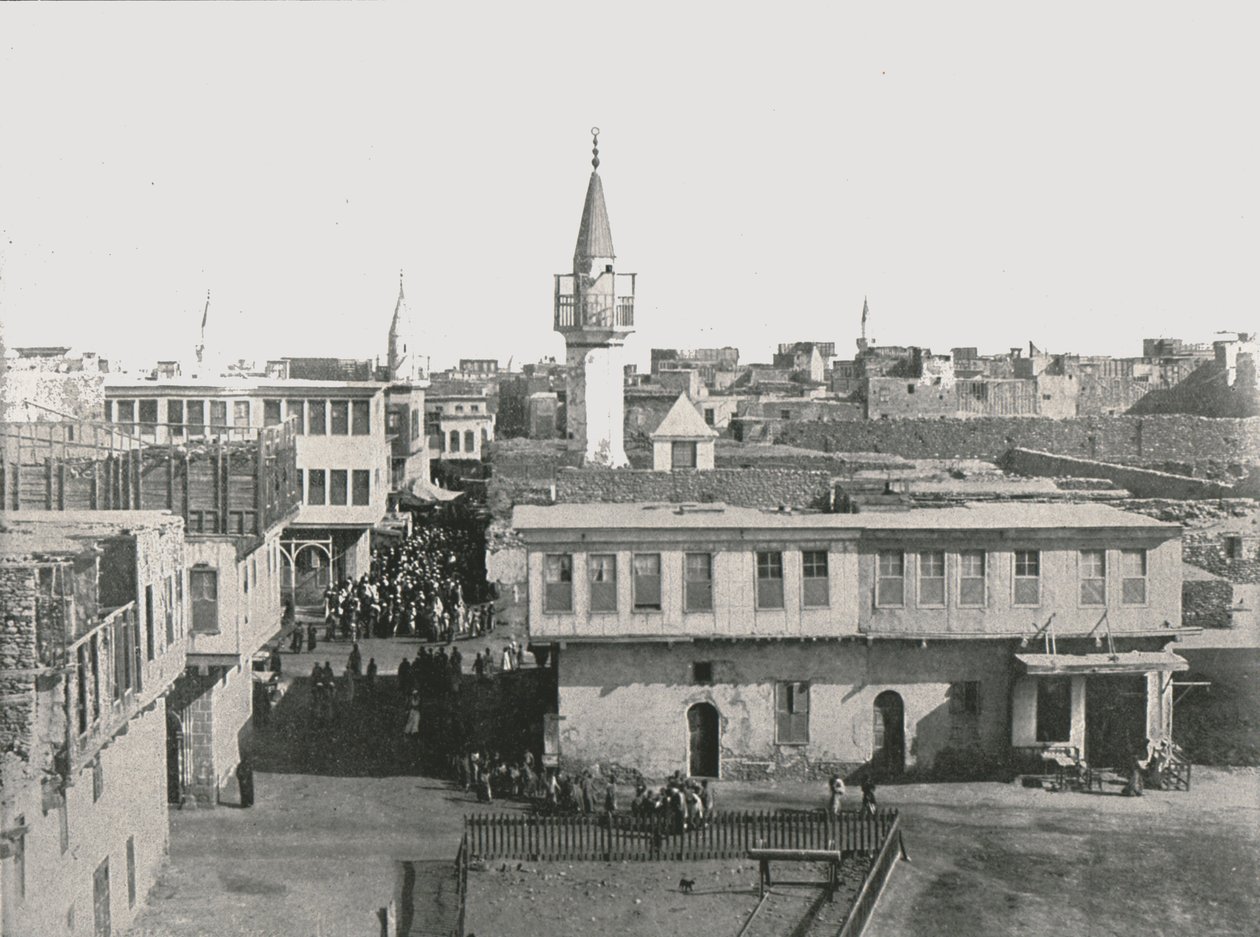Ansicht der Altstadt, Suez, Ägypten, 1895 von Unbekannt