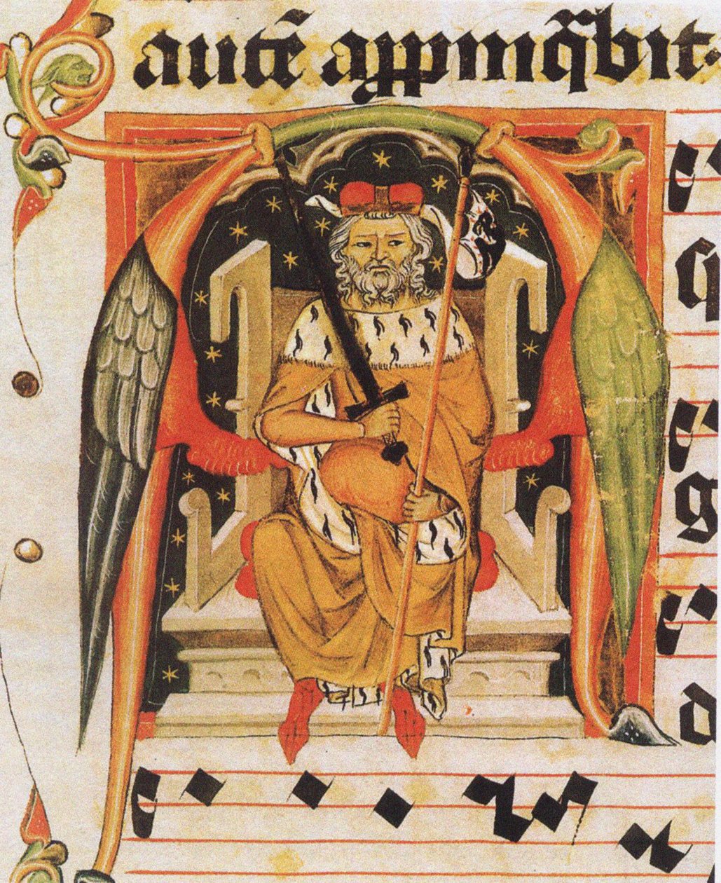 Vratislaus II. von Böhmen aus dem Vysehrad-Antiphonar von Unbekannt