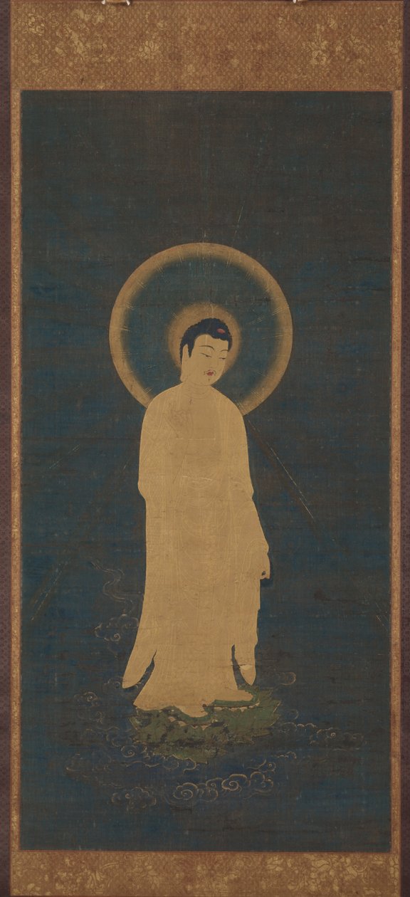 Willkommener Abstieg von Amida Buddha Raigo, um 1270-1333 von Unbekannt
