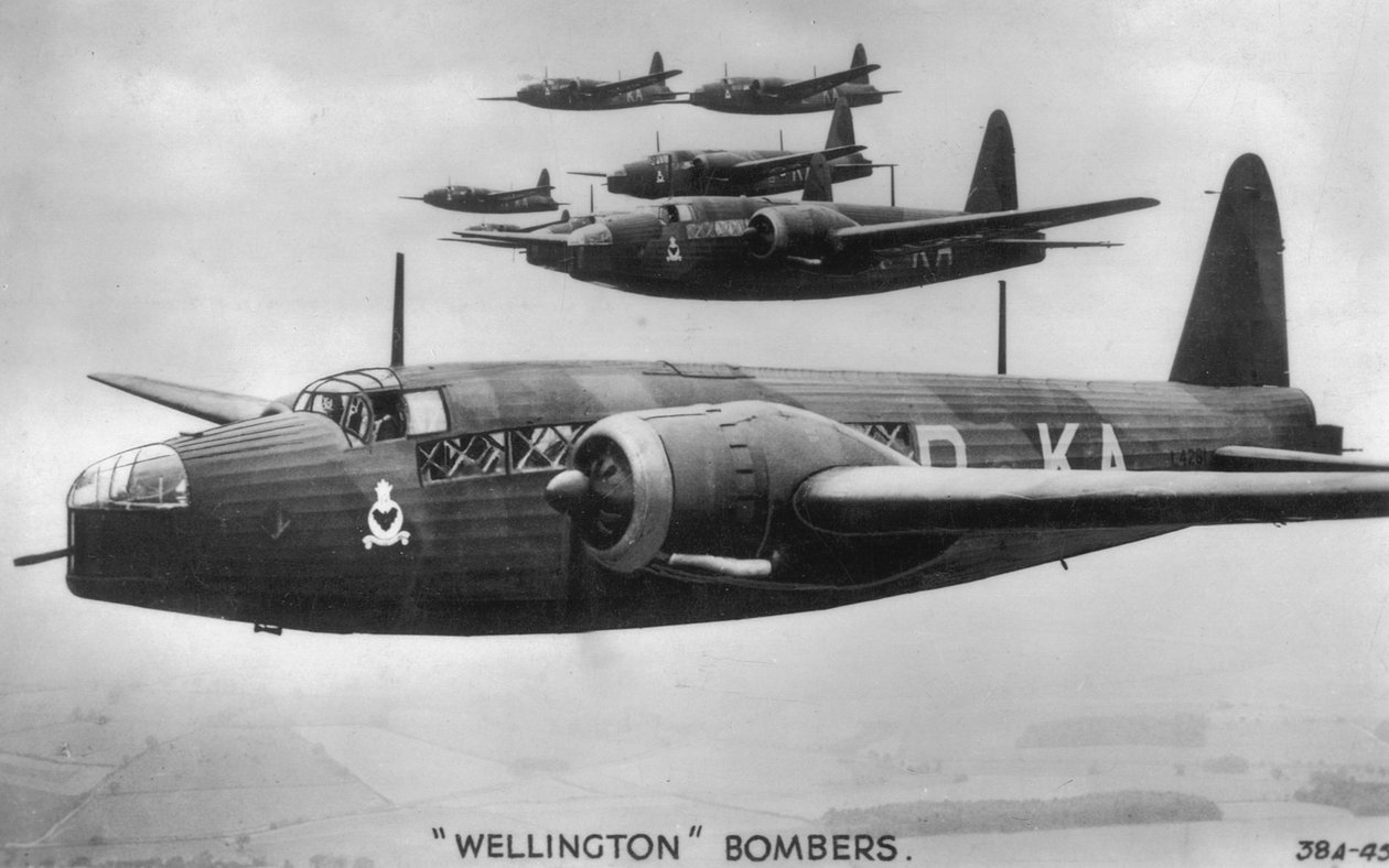 Wellington-Bomber, um 1940er Jahre von Unbekannt