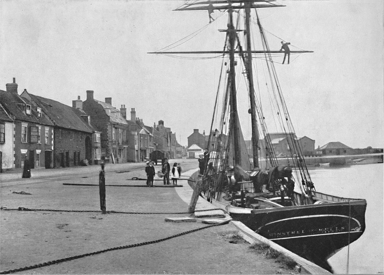 Wells - Der Kai, 1895 von Unbekannt